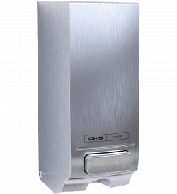 Toilettensitzhygiene Spender Seatcleaner in Edelstahl - Ansicht links