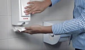 Toilettensitzreiniger Paradise Seatcleaner weiss mit Hand Spenderbenutzung - Reinigung des Toilettensitzes - manuelle Sitzreinigung