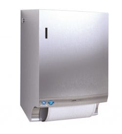 Stoffhandtuchspender Edelstahlspender CWS Paradise Stainless Steel Dry Slim - Ansicht lnks