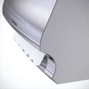 Rollenpapierspender Edelstahl - Paradise Stainless Steel Paperroll Detaillaufnahme - für komfortable Händetrocknung 