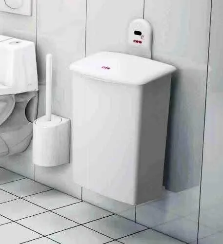 Paradise Hygienebox wandhängend mit Sensor - Wandhängung erleichtert Bodenreinigung. Paradise Hygienebox wandhängend im Sanitärraum