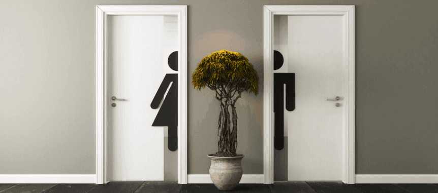 Zugang Toiletten Damen und Herren
