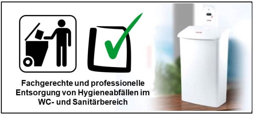 CleanUp-Grafik: Zusammenstellung zum Thema CWS-Hygieneboxen