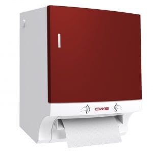 Rollenpapierspender Paradise Paperroll NT berührungslos sensorgesteuert links rot