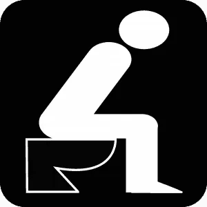 Grafik: Mann auf Toilette Grafik: Mann auf Toilette / CleanUp-Mietservice - Info zum Welttag des Händewaschens