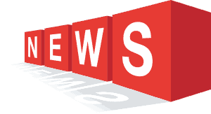 weißer Schriftzug News in rotem Feld