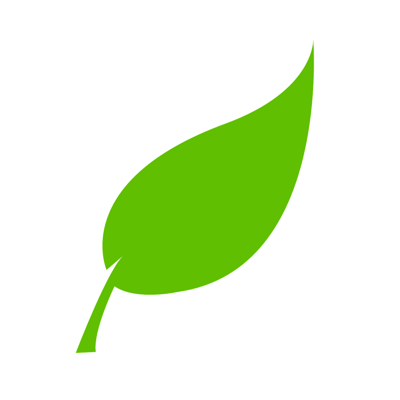 Grünes Blatt Symbol für Umwelt
