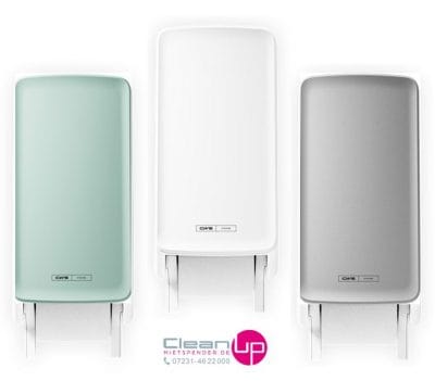 Toilettenpapierspender PureLine Toilet Paper - Bildmontage CleanUp Panelfarben mint, weiß und silber